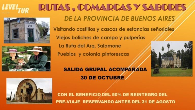Rutas pintorescas en el campo argentino